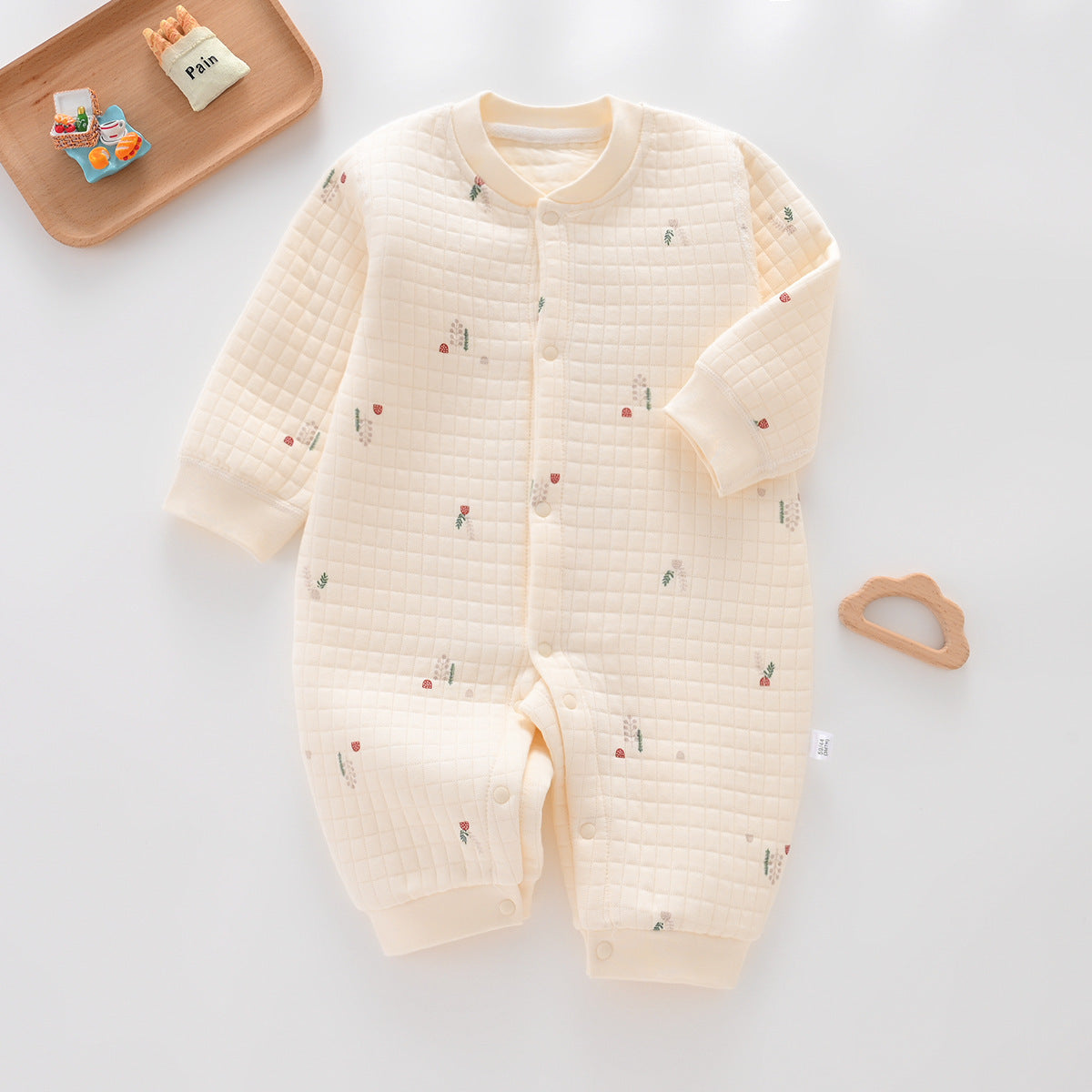 Siro Spinning Baby Cotton-padded Jumpsuit Pure Cotton Warm