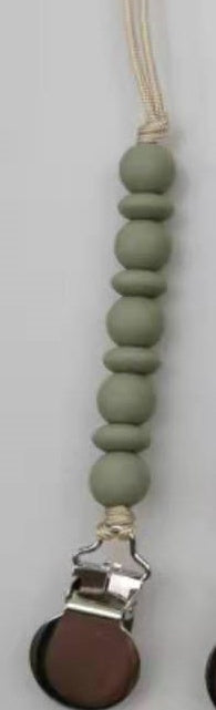 Whosale Chewable Wooden Silicone Dummy Pacifier With Clip Silicone Baby Pacifier chain