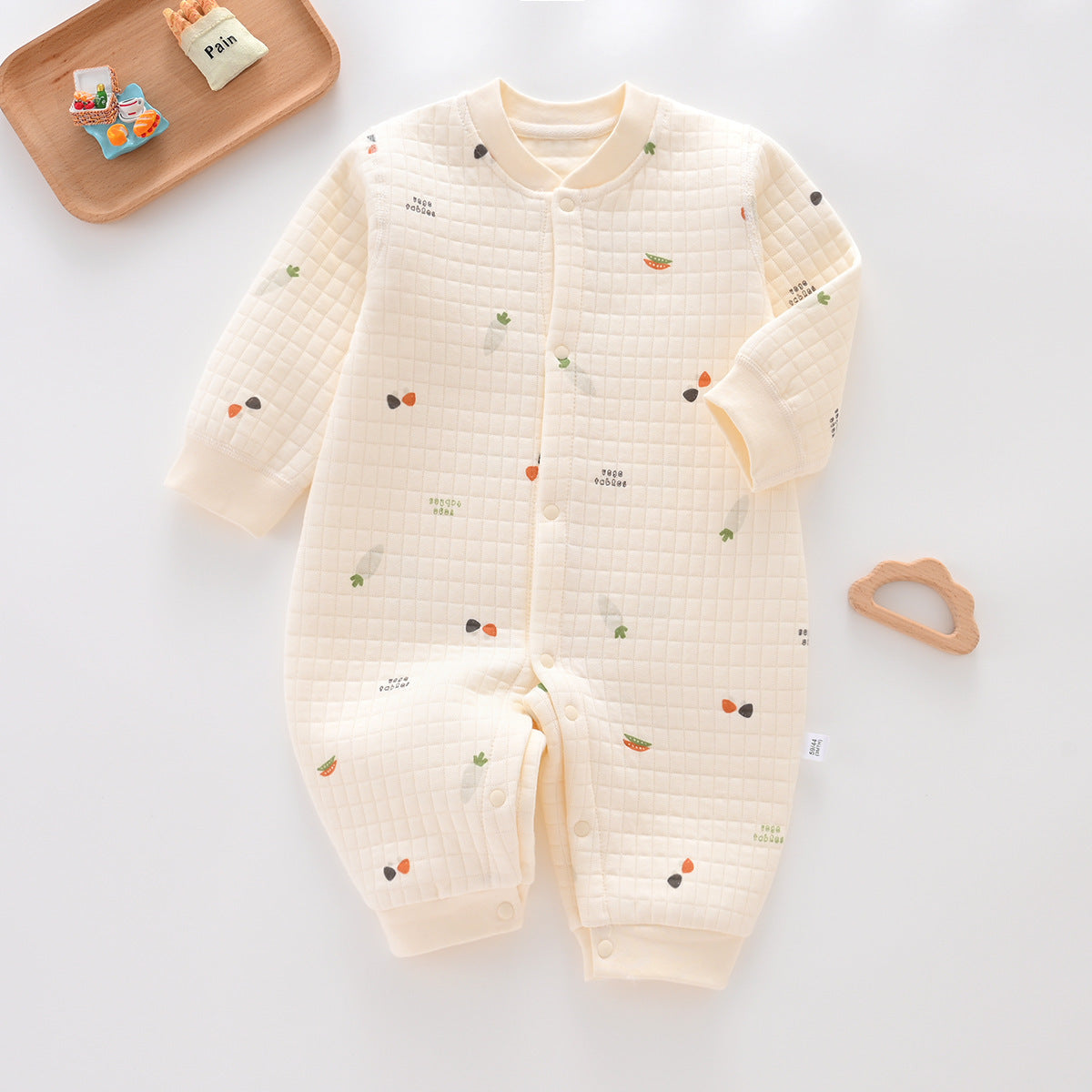 Siro Spinning Baby Cotton-padded Jumpsuit Pure Cotton Warm