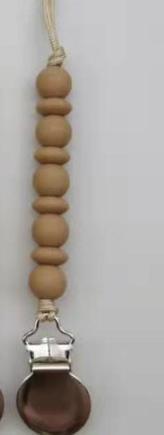 Whosale Chewable Wooden Silicone Dummy Pacifier With Clip Silicone Baby Pacifier chain