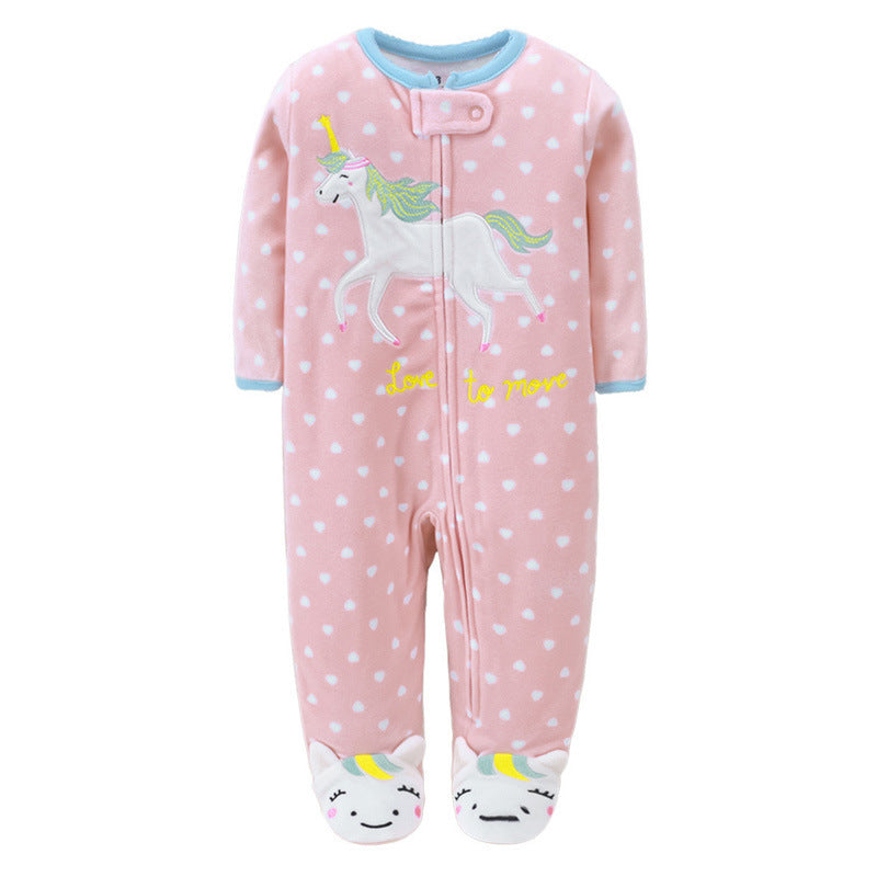 Baby wrap jumpsuit with zipper