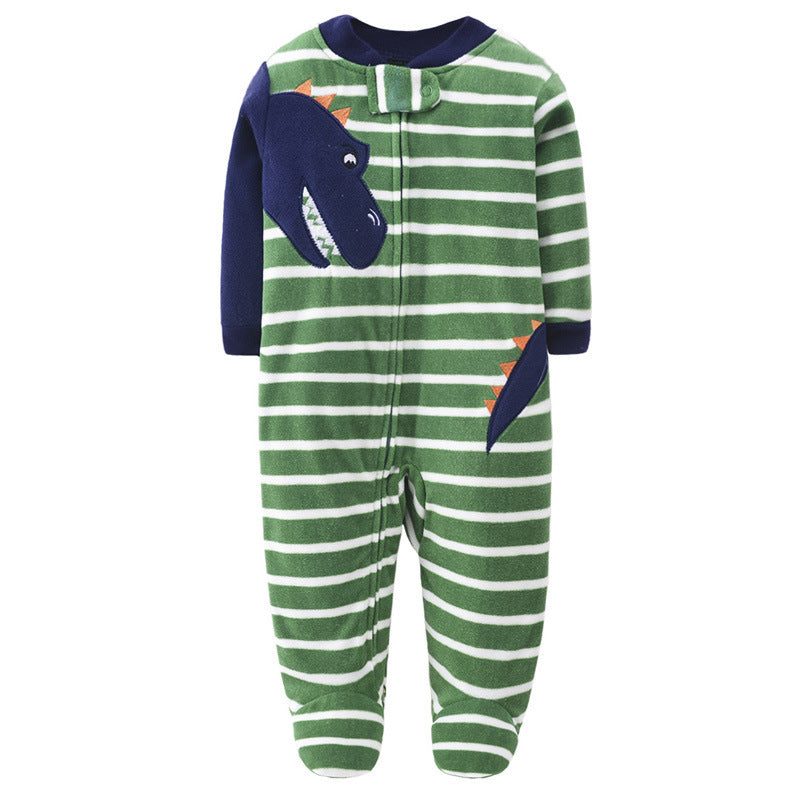 Baby wrap jumpsuit with zipper