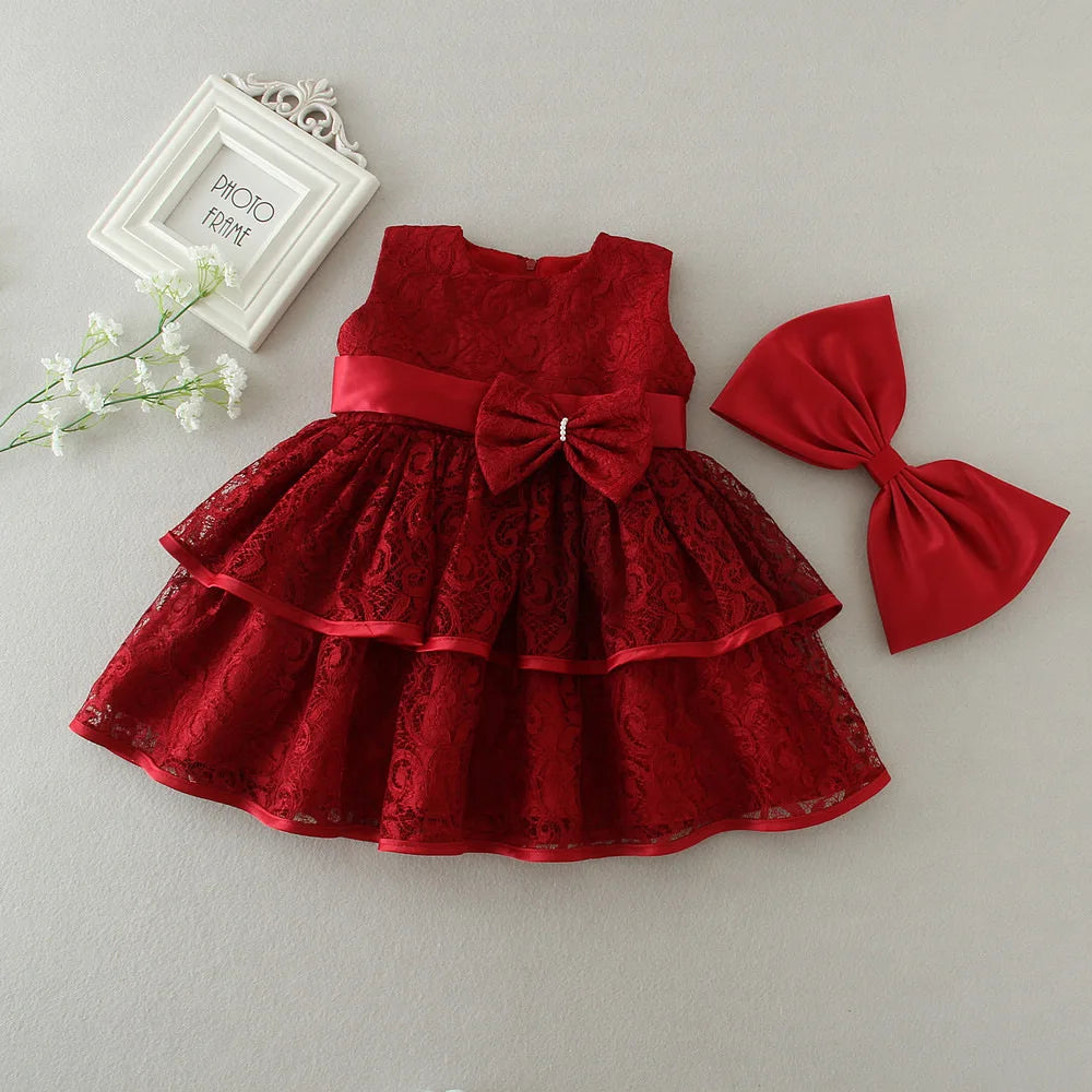 Baby Appliques Formal Princess Dresses for Girl Rainbow Tulle Birthday Party Dress Infant Girl Dress Baby Clothes 3-24M