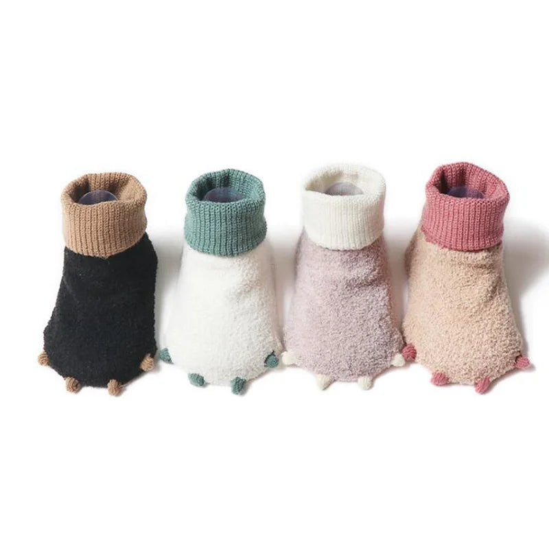 2019 New cute  autumn and winter newborn socks casual warm baby foot sock