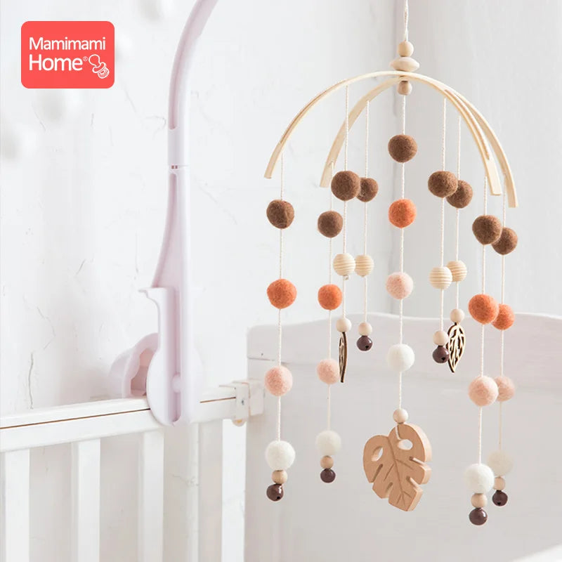 1Set Baby Mobile Hanger Baby Wooden Mobile Crib Hanger Frame Mobile DIY Crafts Frame Mobile Holder Newborn Gifts Children'S Good