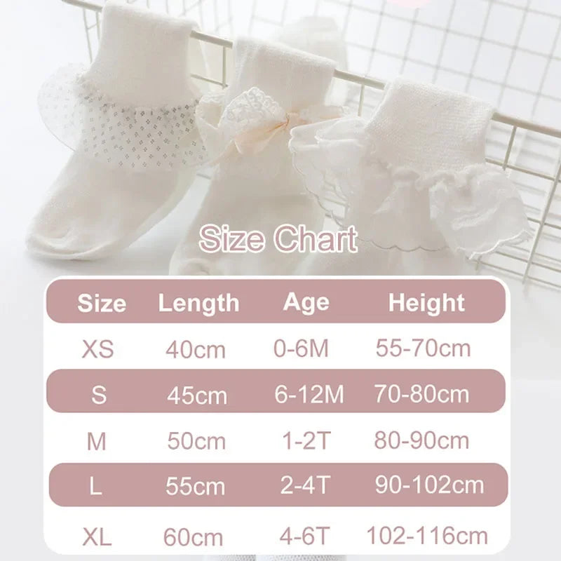 Baby Tights Infant Girls Pantyhose Lace Bow Flower Hosiery Stockings Summer Spring Autumn Mesh Socks for Newborn Kids Toddler