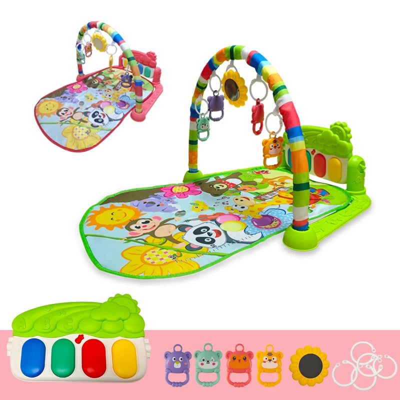 Multifunctional Baby Activity Gym Rack Early Education Crawling Toy Mat 0-1 Year Baby Joys Fitness  Pedal Play Mat Toy Gifts