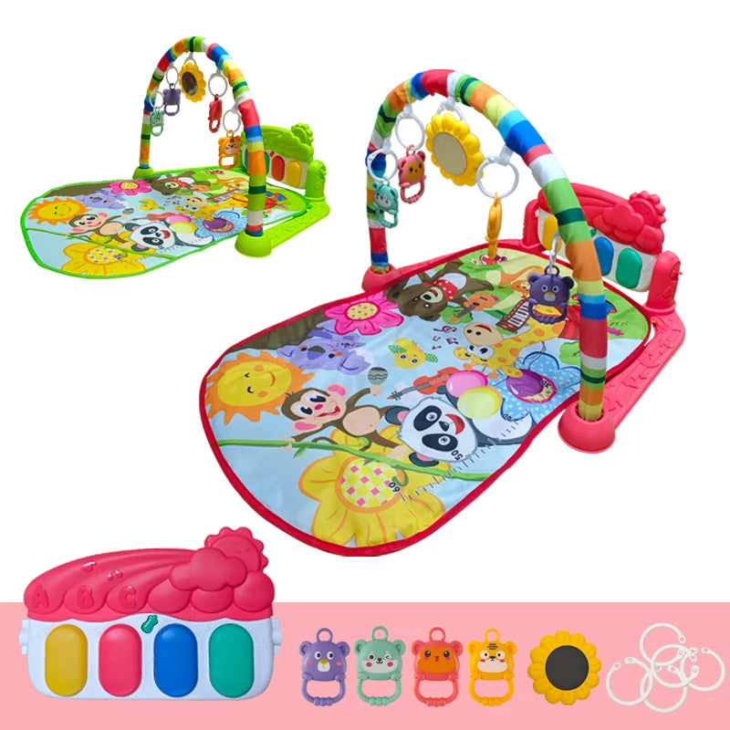 Multifunctional Baby Activity Gym Rack Early Education Crawling Toy Mat 0-1 Year Baby Joys Fitness  Pedal Play Mat Toy Gifts