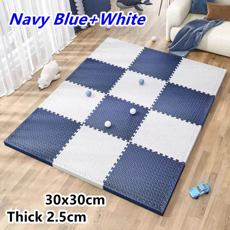 4PCS Tatame Baby Play Mat Thick 25mm Baby Activity Gym Play Mats 30x30cm Play Mats for Baby Mat Tatames Kids Carpet Puzzle Mat