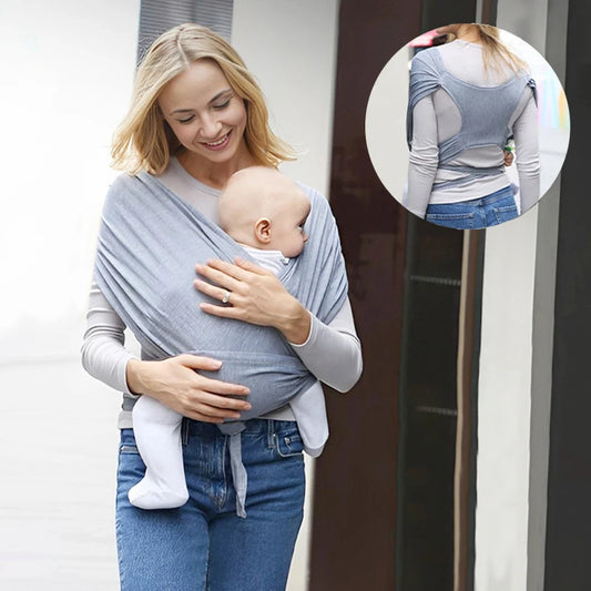 Baby Wrap Carrier Infant Carrier Breathable Baby Sling Lightweight Hand Free Baby Carrier Sling Baby Carrier Wrap for Newborn