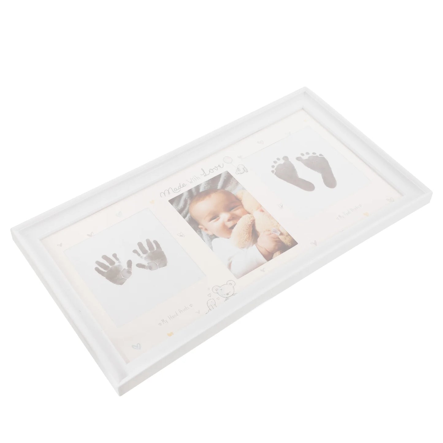 Hand Foot Print Photo Framesss Newborn Footprint Photo Framessss Baby Handprint Ornament Kit Pvc Ink Pad for Keepsake