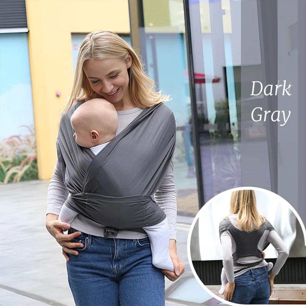 Baby Wrap Carrier Infant Carrier Breathable Baby Sling Lightweight Hand Free Baby Carrier Sling Baby Carrier Wrap for Newborn