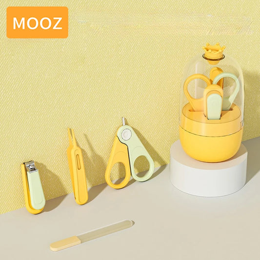 MOOZ Baby Nail Clipper Trimmer Kits Children Nail Care Tools For Newborn Cute Baby Nail Scissors Cutter Safe Portable With Box