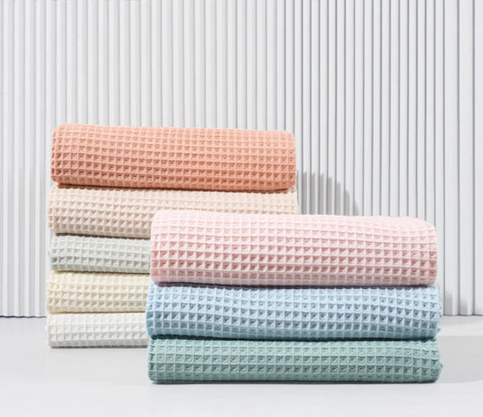 Baby Blanket for Girls Boys Newborn Swaddle Wrap Waffle Cotton Soft Baby Receiving Blanket Toddler Crib Blanket Essentials Stuff