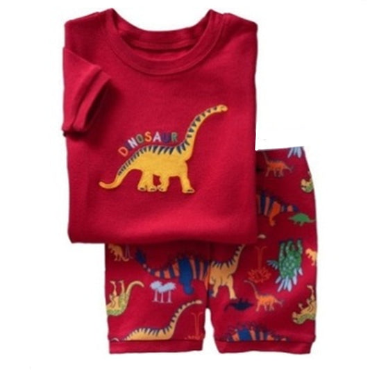 Children's Suit Summer Dinosaur Short-sleeved Shorts
